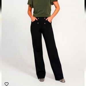 Betabrand Atlantic Wide Leg Pant, Oxblood, Petite Medium